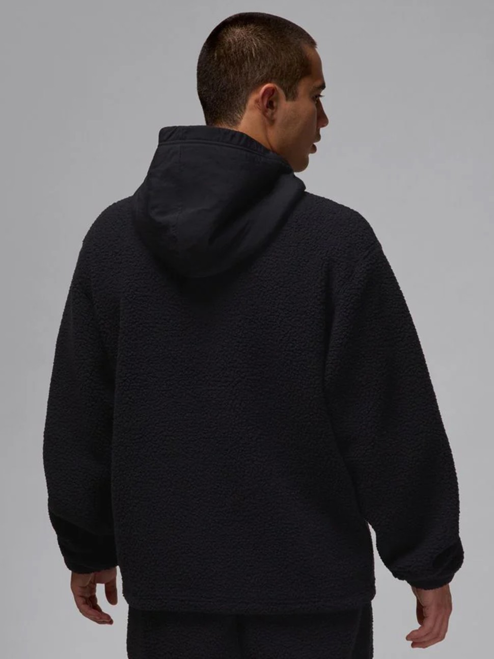 Толстовка чоловіча Nike M J FLIGHT SHERPA TOP чорна FV7452-010 — фото 3