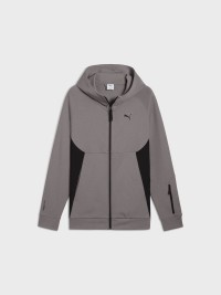 Толстовка чоловіча Puma PUMATECH Full-Zip Hoodie графiтова 68460579 изображение 2