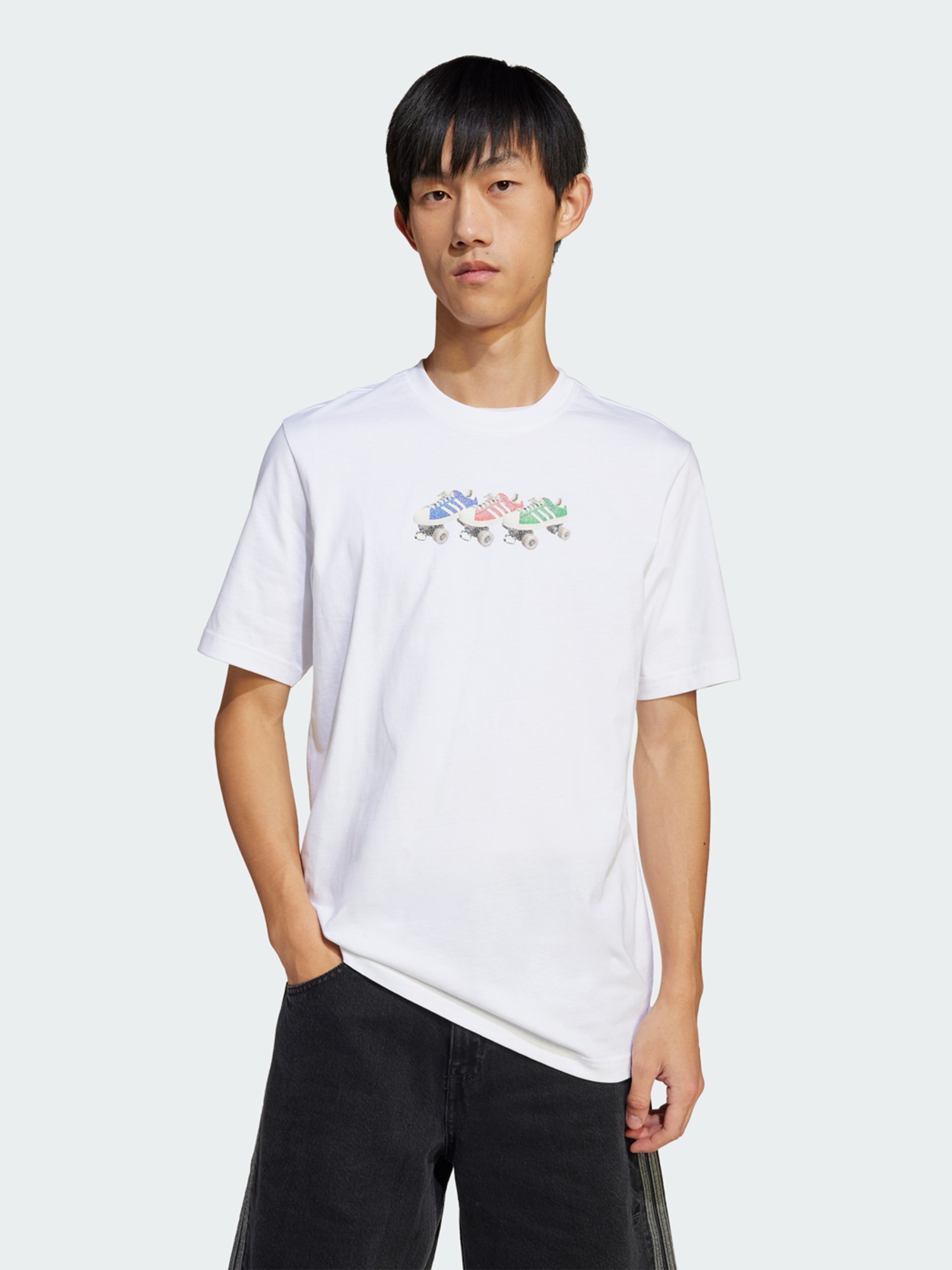 Футболка чоловіча Adidas Q12 TS ROLLER біла JD0706 изображение 2