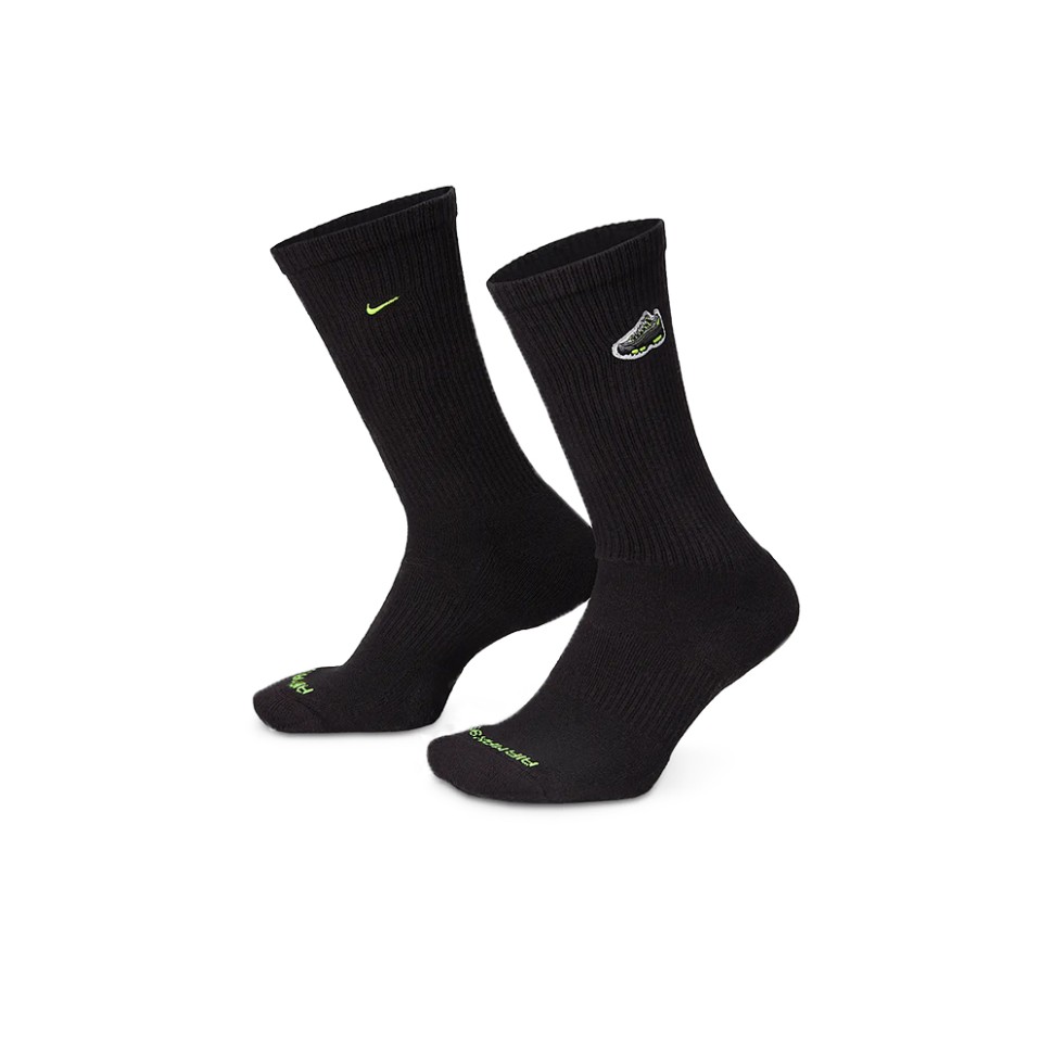 Носки Nike U NK ED CSH CRW AM95 PTCH 144 черные HJ9389-010 — Sport City Носки Nike U NK ED CSH CRW AM95 PTCH 144 черные HJ9389-010
