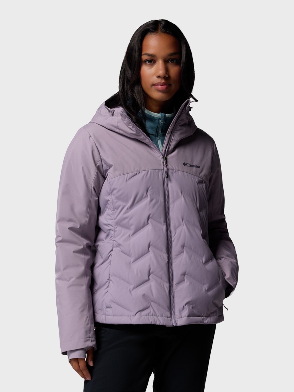 Куртка жіноча Columbia Grand Trek™ III Down Jacket фіолетова 2087951-554 — фото 2