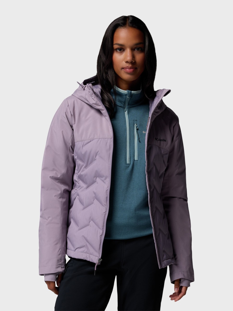 Куртка жіноча Columbia Grand Trek™ III Down Jacket фіолетова 2087951-554 — фото 5