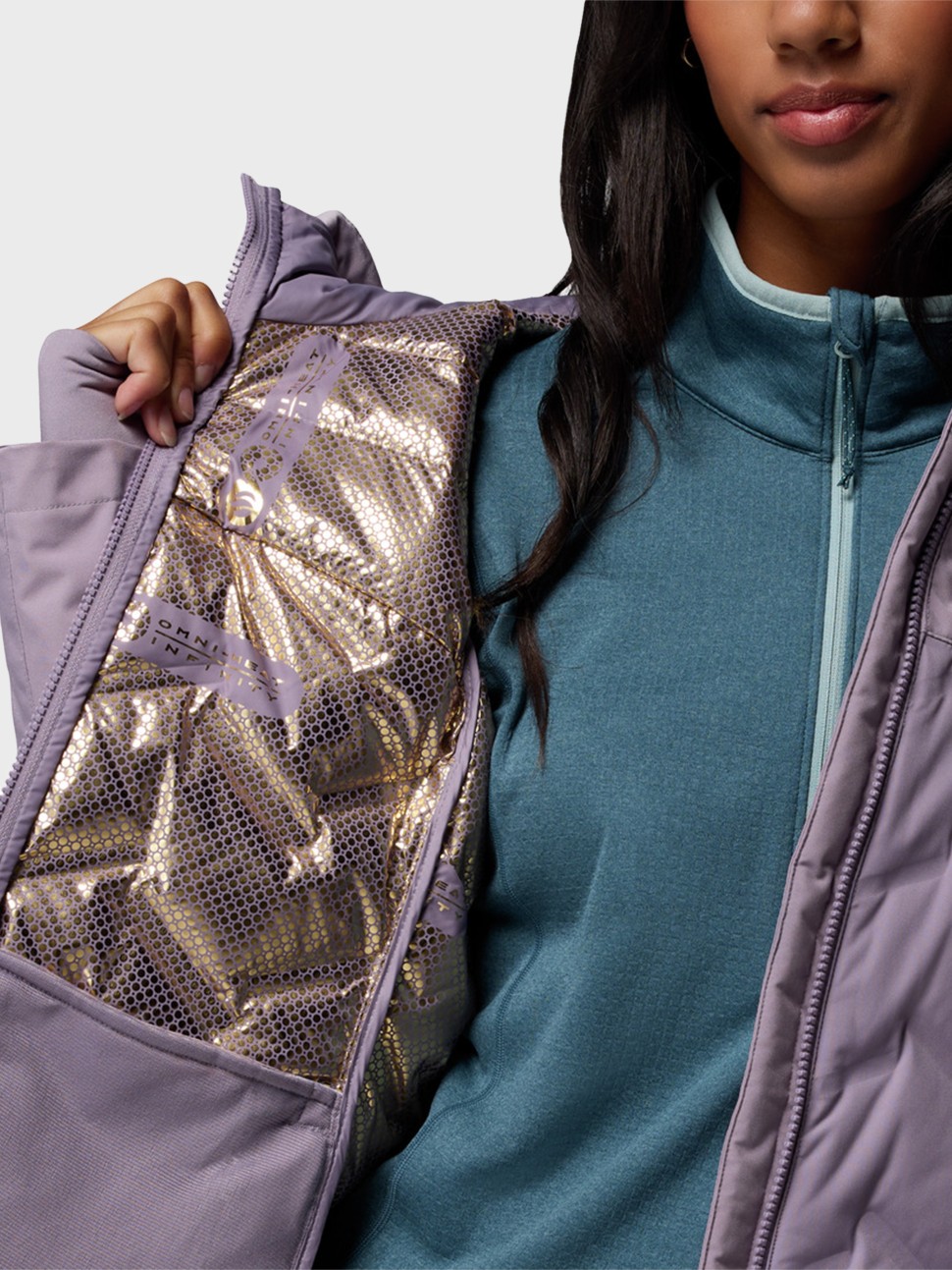 Куртка жіноча Columbia Grand Trek™ III Down Jacket фіолетова 2087951-554 — фото 6