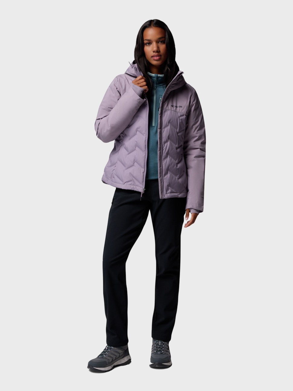 Куртка жіноча Columbia Grand Trek™ III Down Jacket фіолетова 2087951-554 — фото 9
