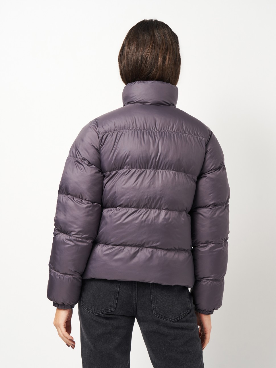Куртка жіноча Adidas SHORT PUFFER фіолетова JX2949 — фото 3