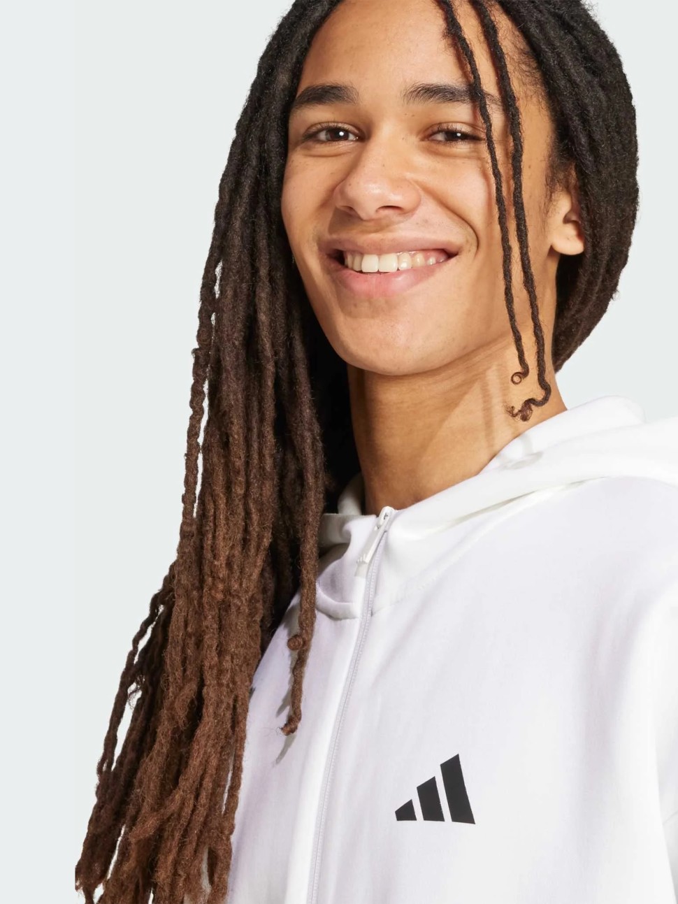 Толстовка мужская Adidas M FI 3S FZ белая JW7106 — фото 5 — Sport City Толстовка мужская Adidas M FI 3S FZ белая JW7106 — фото 5