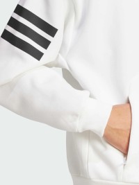 Толстовка чоловіча Adidas M FI 3S FZ біла JW7106 изображение 6