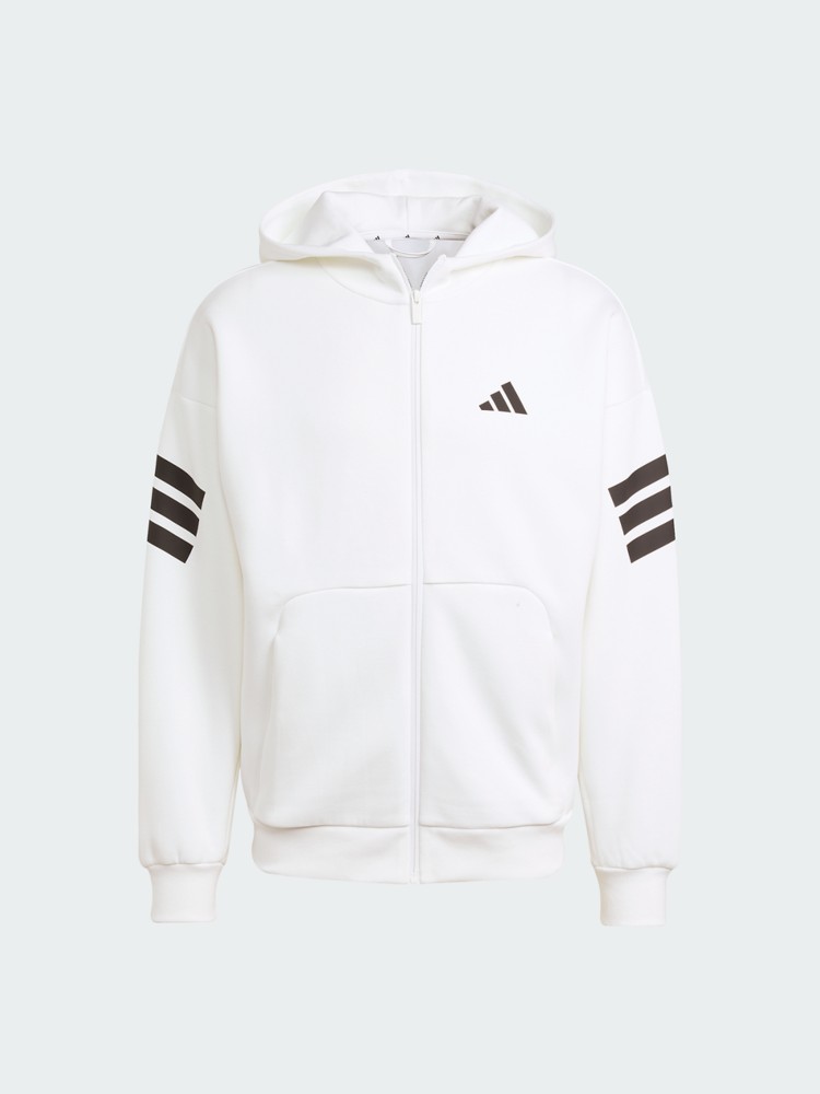 Толстовка мужская Adidas M FI 3S FZ белая JW7106 изображение 7