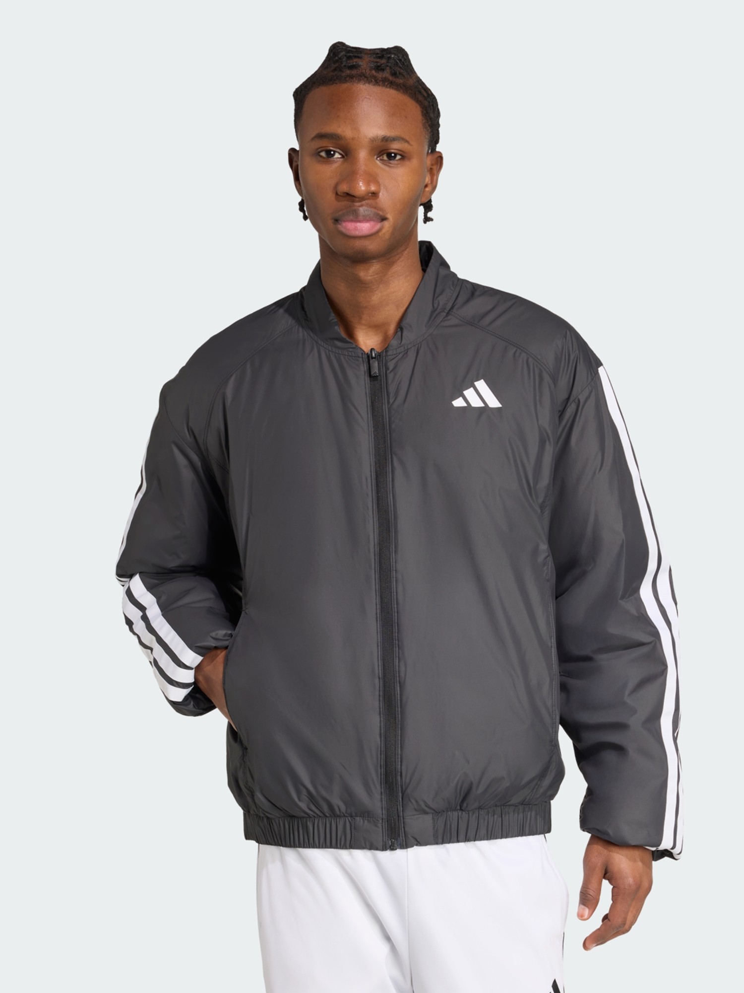 Куртка мужская Adidas ESS 3S INS BOMB черная JV5172 изображение 2