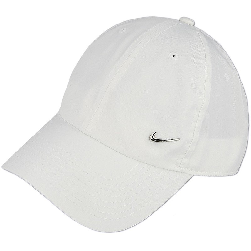 Бейсболка Nike NSW H86 Cap Metal Swoosh белая 943092-100 изображение 1
