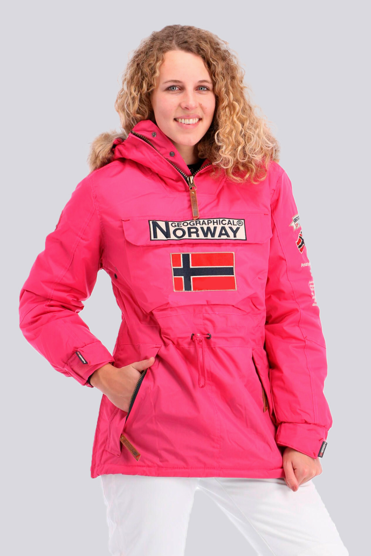 Куртка женская Geographical Norway розовая WR620F-600 изображение 1