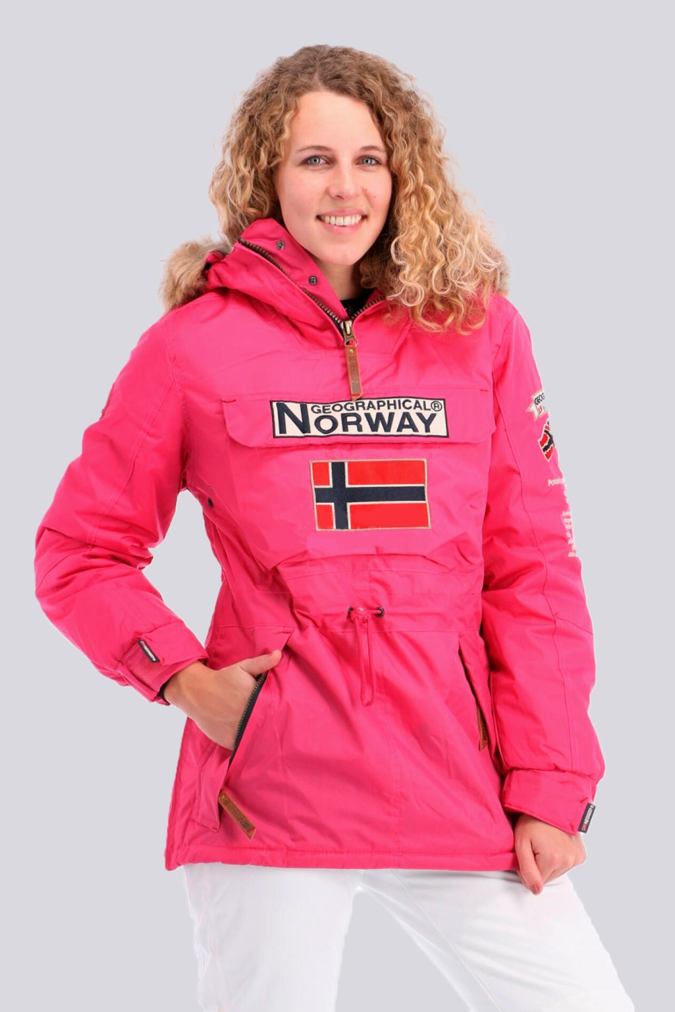 Куртка жіноча Geographical Norway рожева WR620F-600 — Sport City Куртка жіноча Geographical Norway рожева WR620F-600