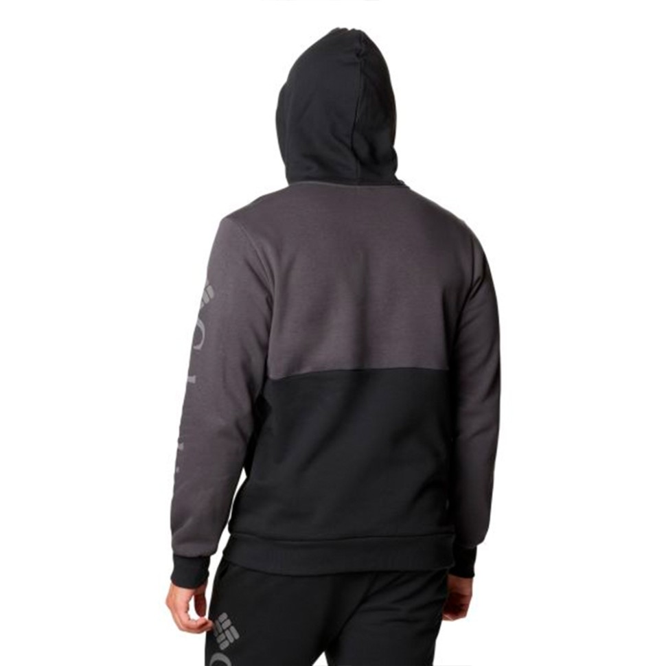 Толстовка чоловіча Columbia  COLUMBIA LODGE™ COLORBLOCK HOODIE чорна 1956661-010 — фото 2