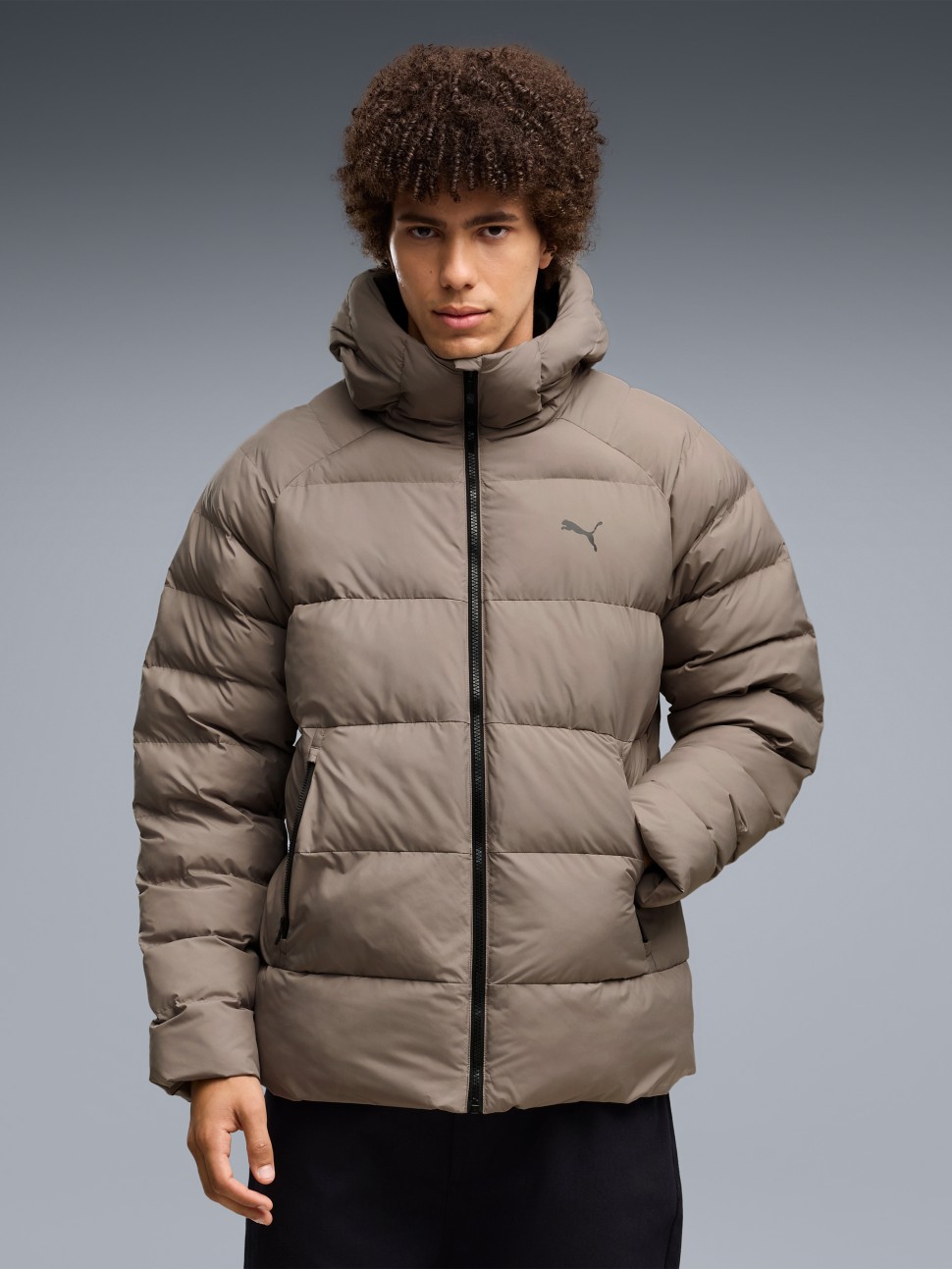 Куртка чоловіча Puma Mono Hooded Jacket бежева 68836781 — фото 2