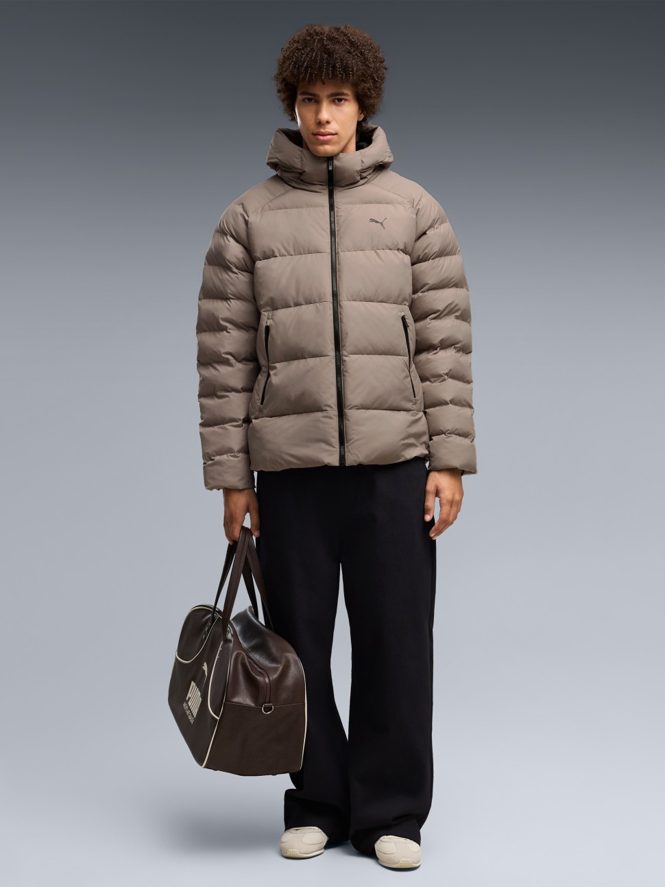 Куртка чоловіча Puma Mono Hooded Jacket бежева 68836781 — фото 4