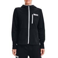 Толстовка жіноча Under Armour Armour Mixed Media Fz чорна 1365875-001 изображение 1