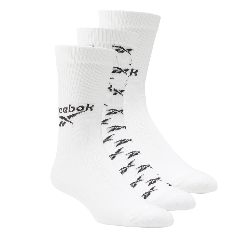 Носки Reebok Cl Fo Crew Sock 3P белые GG6682