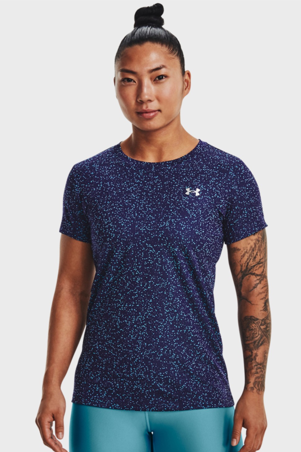 Футболка жіноча Under Armour Tech Nova SSC синя 1370947-468 — фото 2