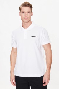 Футболка мужская Jack Wolfskin ESSENTIAL POLO M белая 1809301-5000 изображение 2