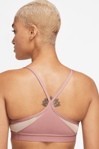Бра жіночий Nike W NK INDY BRA V-NECK рожевий CZ4456-618 изображение 4