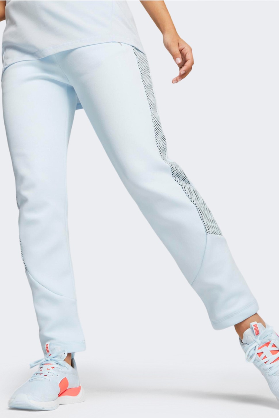 Штани жіночі Puma EVOSTRIPE High-Waist Pants блакитні 67607569 — фото 2