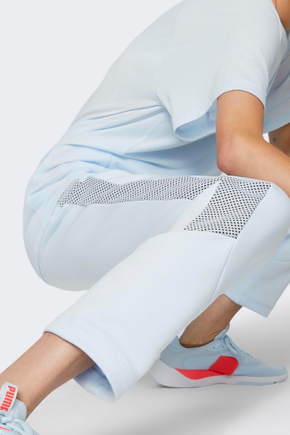 Штани жіночі Puma EVOSTRIPE High-Waist Pants блакитні 67607569 — фото 3