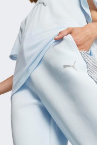 Брюки женские Puma EVOSTRIPE High-Waist Pants голубые 67607569 изображение 4