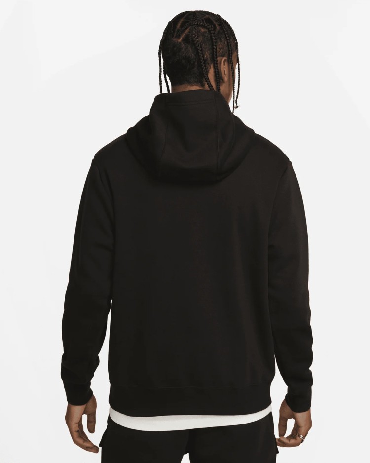 Толстовка мужская Nike M NSW SW AIR PO HOODY FLC BB черная FN7691-010 изображение 3