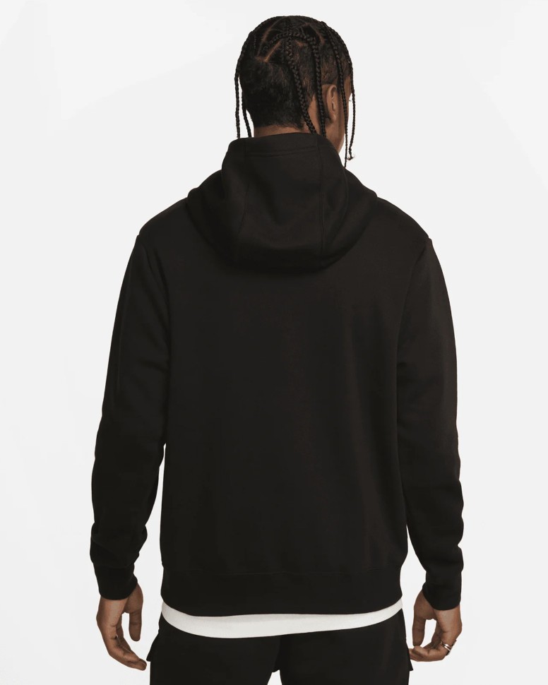 Толстовка мужская Nike M NSW SW AIR PO HOODY FLC BB черная FN7691-010 изображение 3