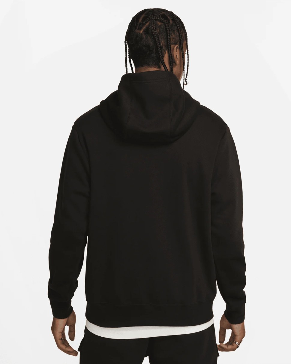 Толстовка чоловіча Nike M NSW SW AIR PO HOODY FLC BB чорна FN7691-010 — фото 3