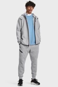 Брюки мужские Under Armour UA Unstoppable Flc Joggers серые 1379808-011 изображение 3