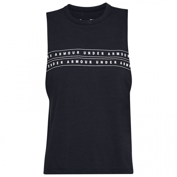 Майка женская Under Armour GRAPHIC WM MUSCLE TANK черная 1333203-001 изображение 1