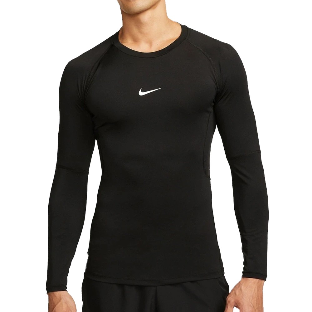 Футболка мужская Nike M NP DF TIGHT TOP LS черная FB7919-010