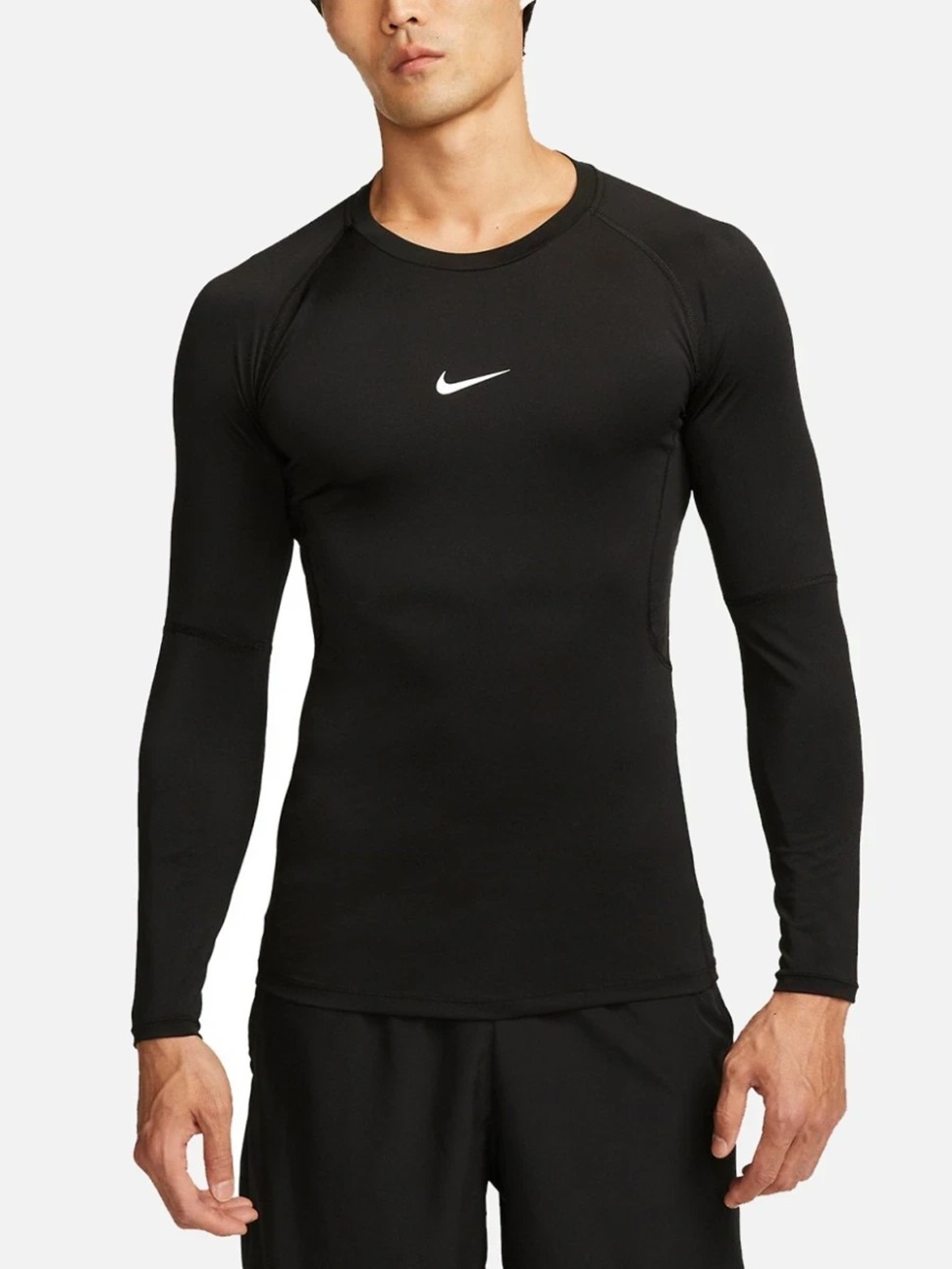 Футболка чоловіча Nike M NP DF TIGHT TOP LS чорна FB7919-010 — фото 2