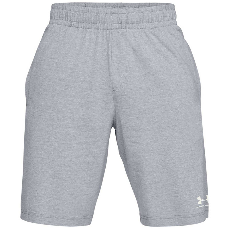 Шорти чоловічі Under Armour SPORTSTYLE COTTON сірі 1329299-035 изображение 1