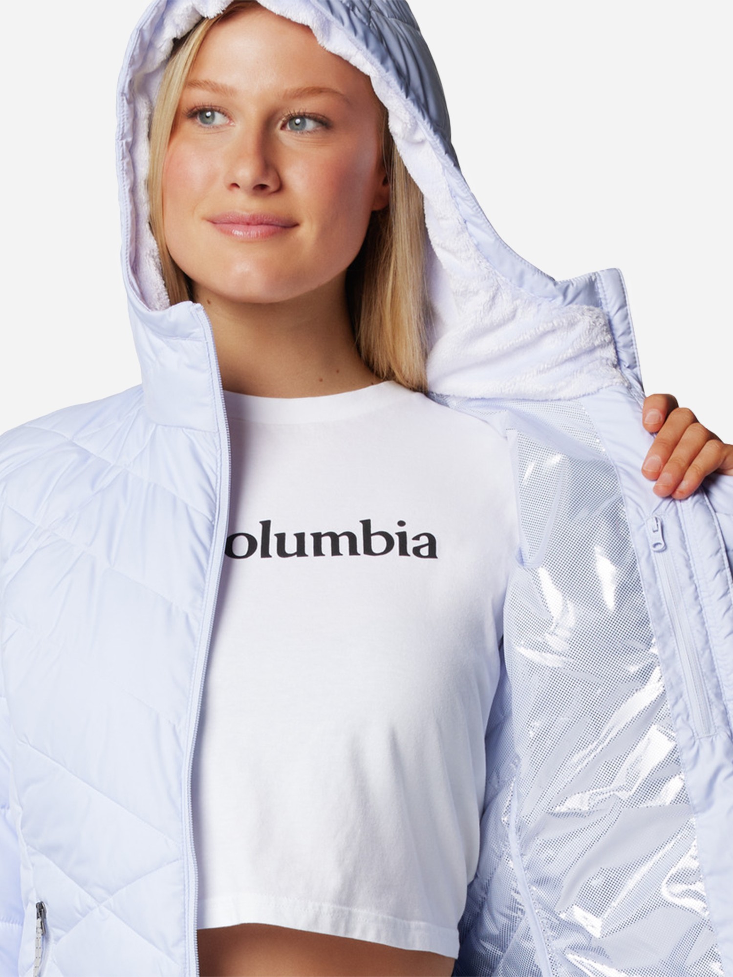 Куртка жіноча Columbia Heavenly™ Hooded Jacket синя 1738151-581 изображение 5