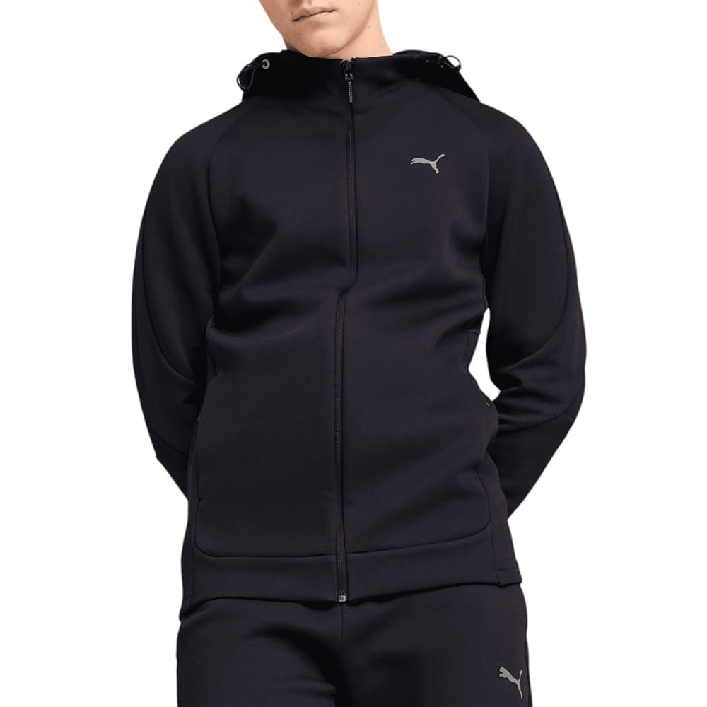 Толстовка мужская Puma EVOSTRIPE Full-Zip Hoodie синяя 68461316
