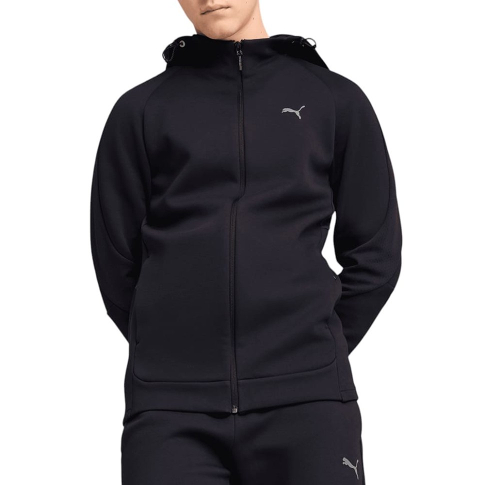 Толстовка мужская Puma EVOSTRIPE Full-Zip Hoodie синяя 68461316 изображение 1