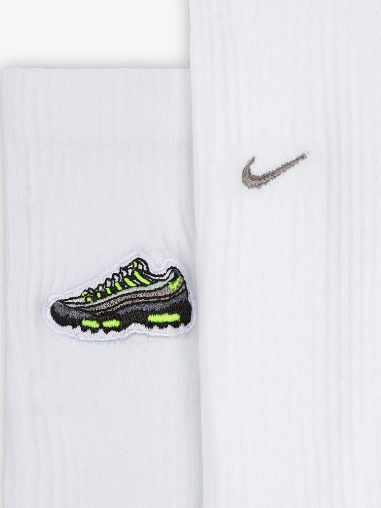 Носки  Nike U NK ED CSH CRW AM95 PTCH 144 белые HJ9389-100 изображение 5