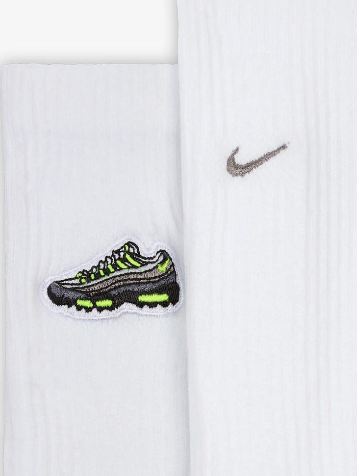 Носки  Nike U NK ED CSH CRW AM95 PTCH 144 белые HJ9389-100 изображение 5