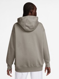 Толстовка жіноча Nike W NSW PHNX FLC OS PO HOODIE сіра DQ5860-009 изображение 3