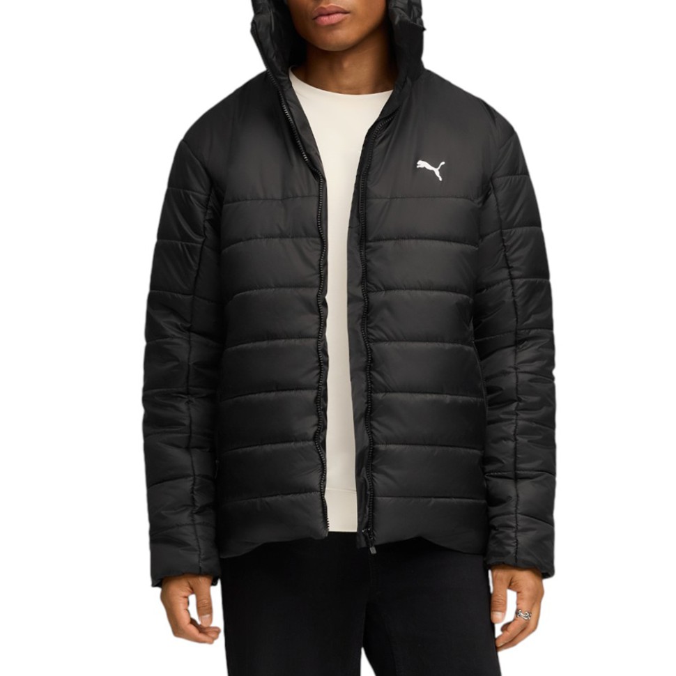 Куртка чоловіча Puma ESS Hooded Padded Jacket чорна 68521101 — фото 1