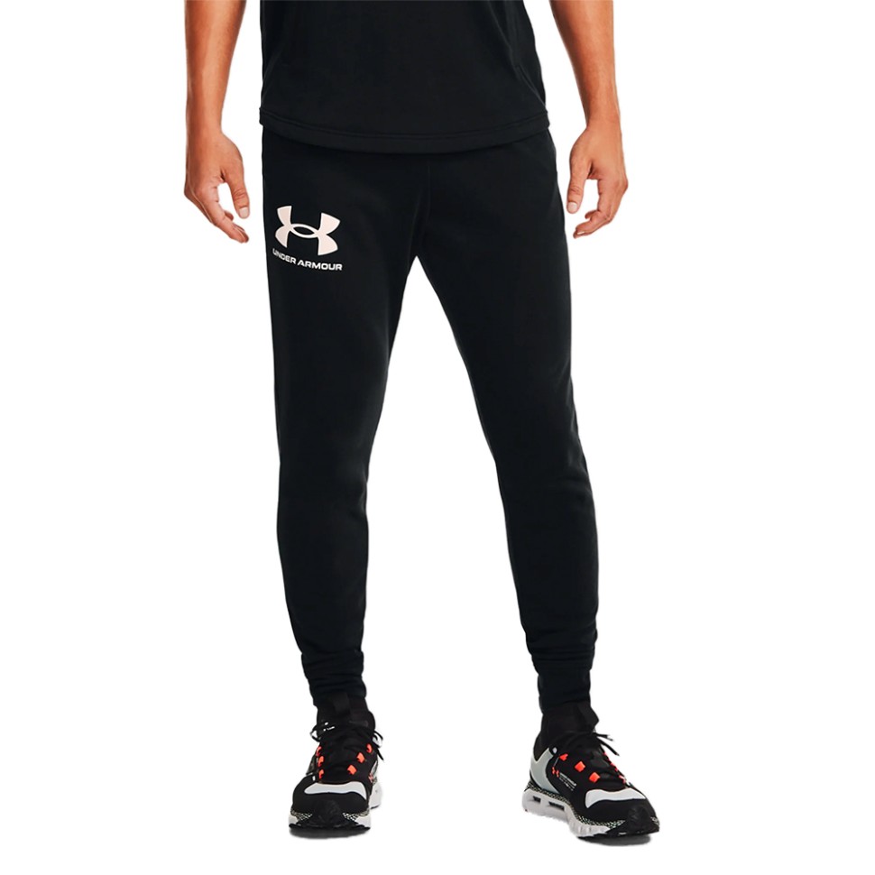 Чоловічі штани Under Armour Ua Rival Terry Jogger чорний 1361642-001 — фото 1