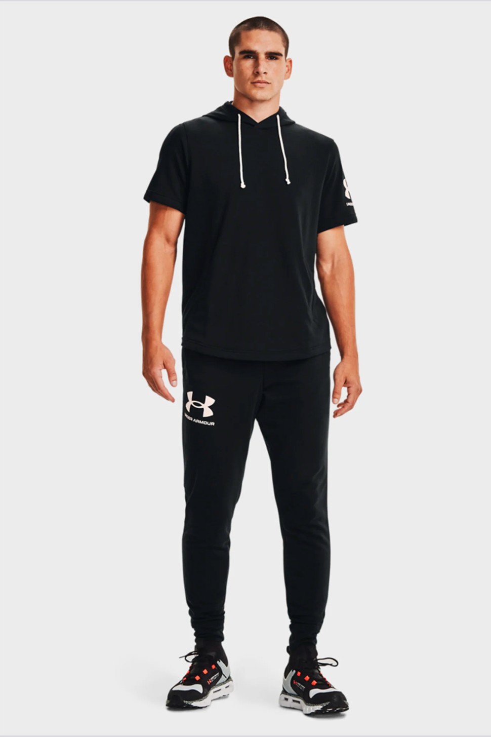 Чоловічі штани Under Armour Ua Rival Terry Jogger чорний 1361642-001 — фото 5