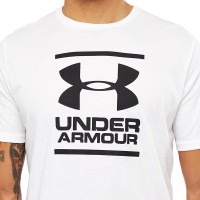 Футболка мужская Under Armour Ua Gl Foundation Ss T белая 1326849-100 изображение 3