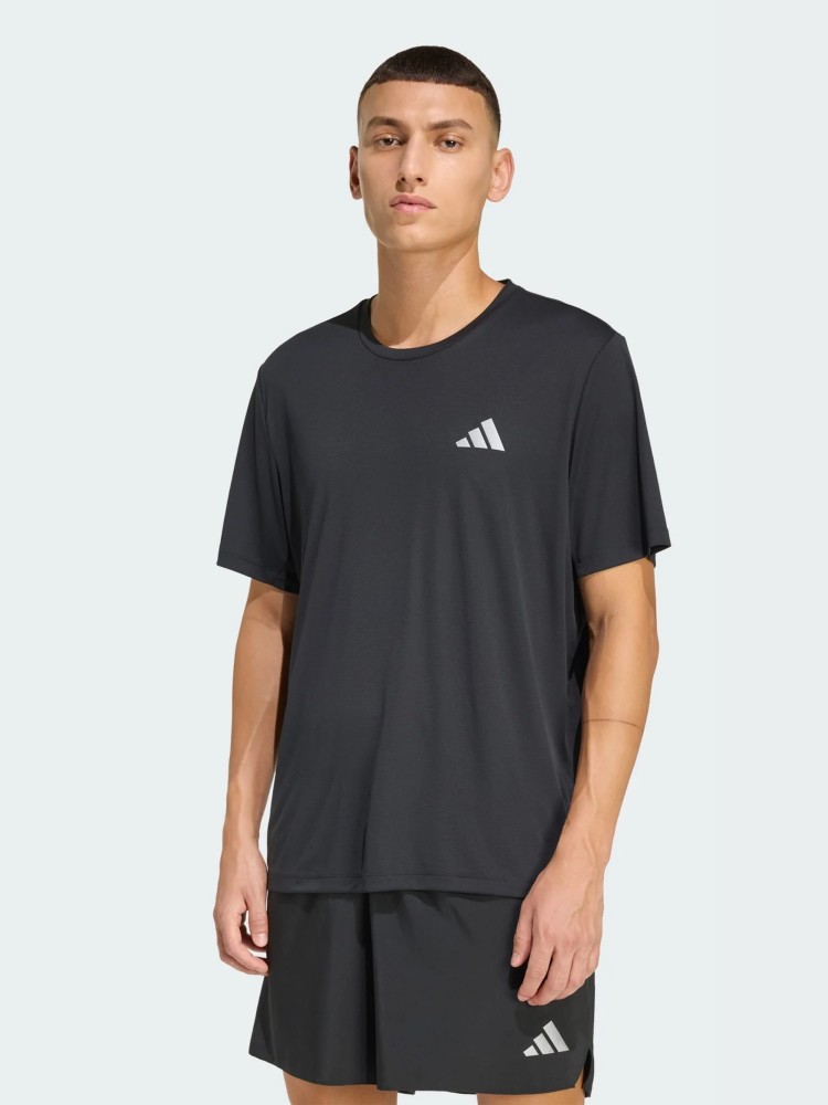 Футболка мужская Adidas Run Ess Tee M черная KB5965 изображение 2
