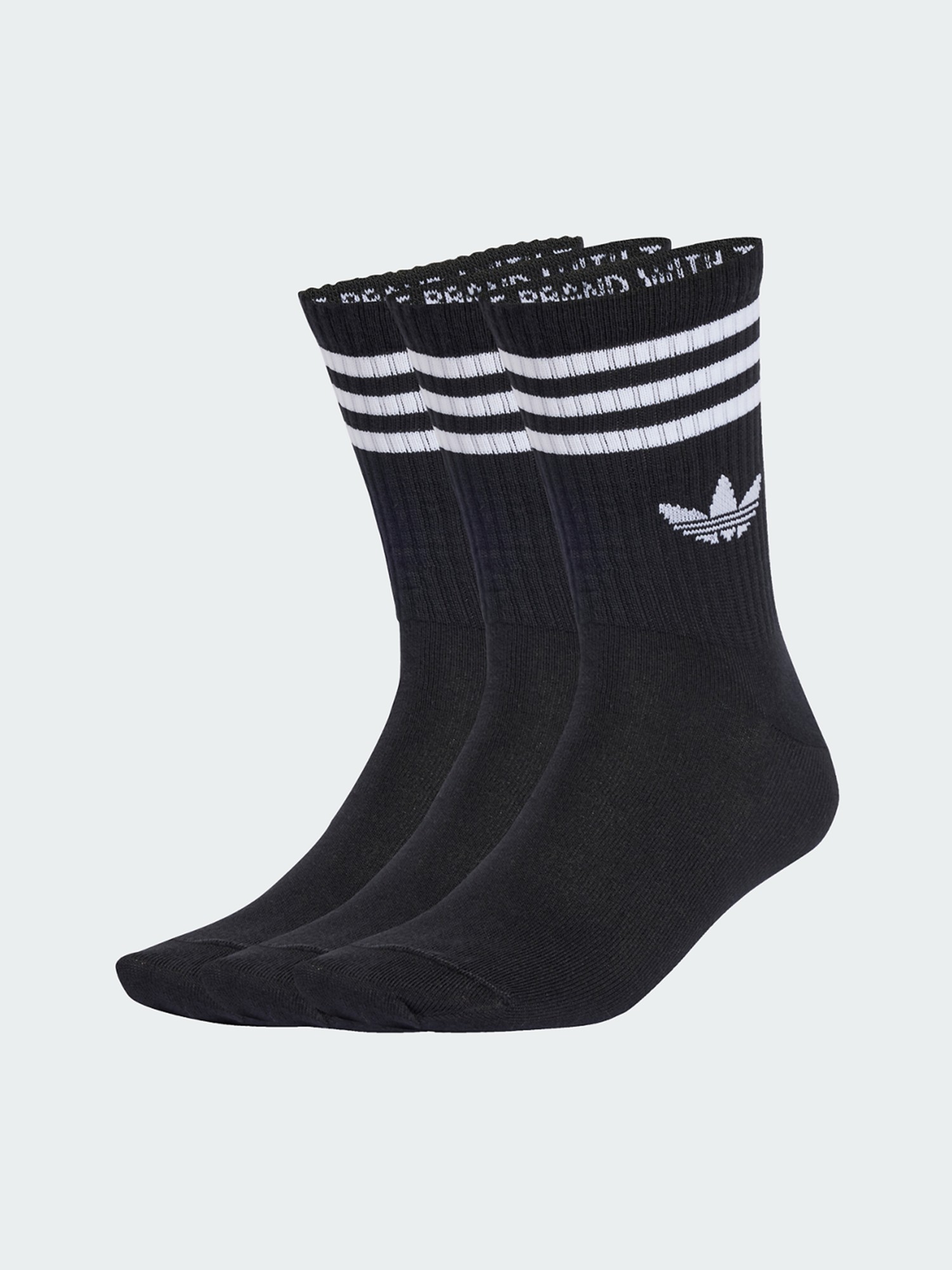 Носки Adidas 3S CREW S 3P черные JV7402 изображение 2