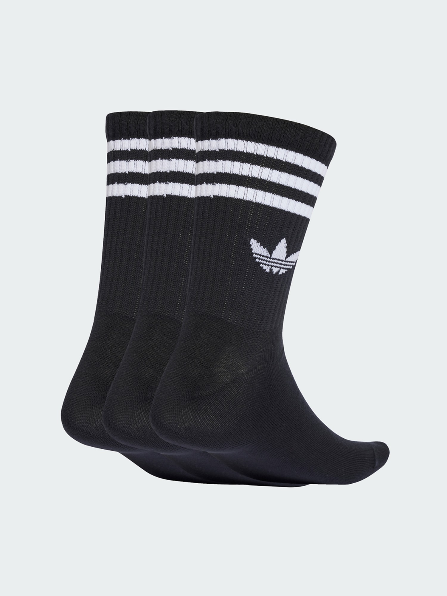 Носки Adidas 3S CREW S 3P черные JV7402 изображение 5