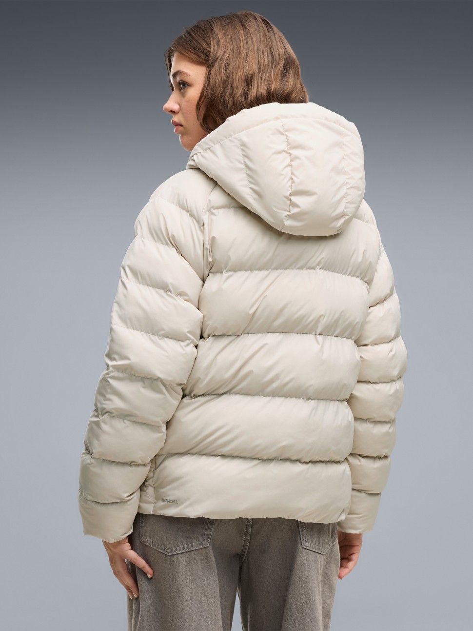Куртка женская Puma Mono Hooded Jacket бежевая 68838592 — фото 3