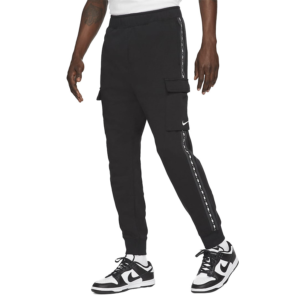 Брюки мужские Nike M Nsw Repeat Flc Cargo Pant Bb черные DM4680-010 изображение 1